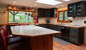 Fridge, microwave, oven, stovetop - Blackfoot Riverfront Home, Gorgeous River Views on One Acre, 15 min. To Missoula (Bonner)