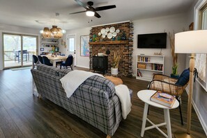 Smart TV, table football, books