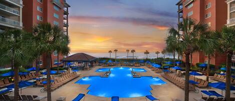 Indoor pool, a heated pool