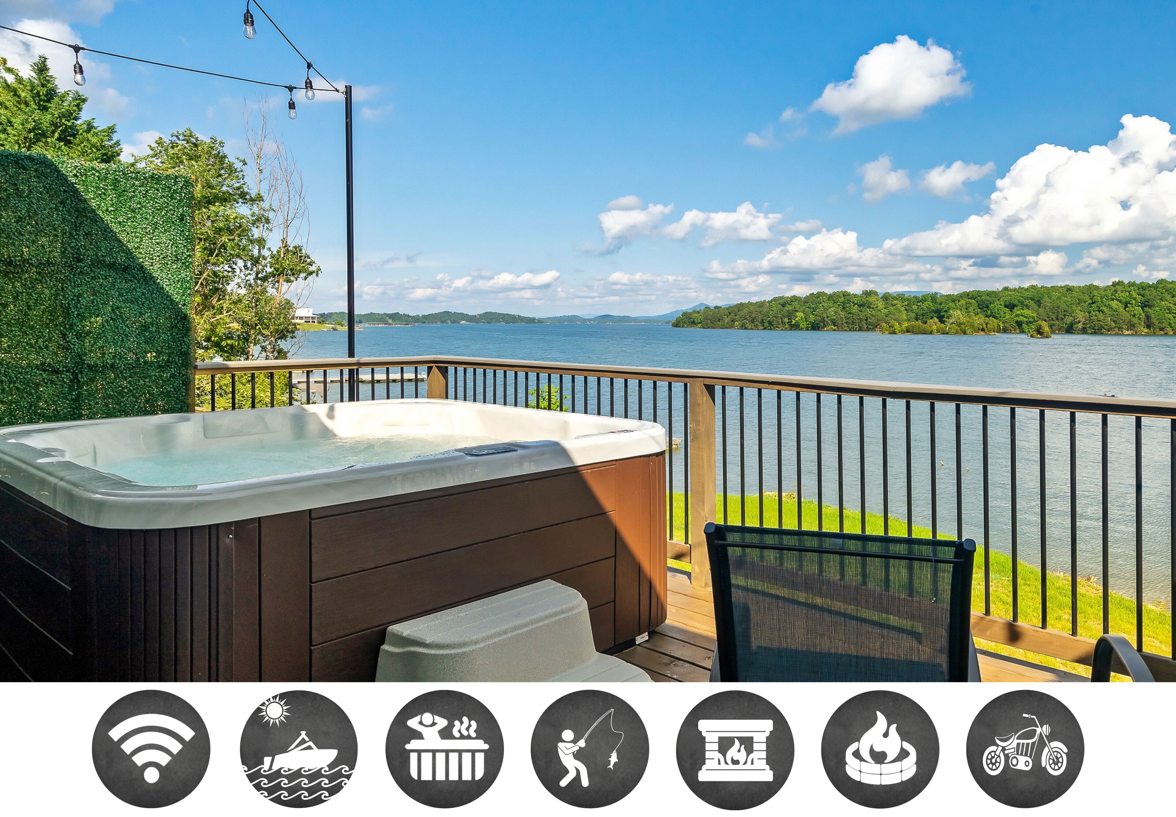 No Wake Zone - Lake View / Mountain View / Fire Pit / Corn Hole / Hot Tub
