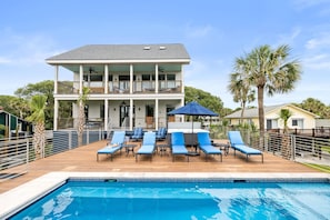 A heated pool