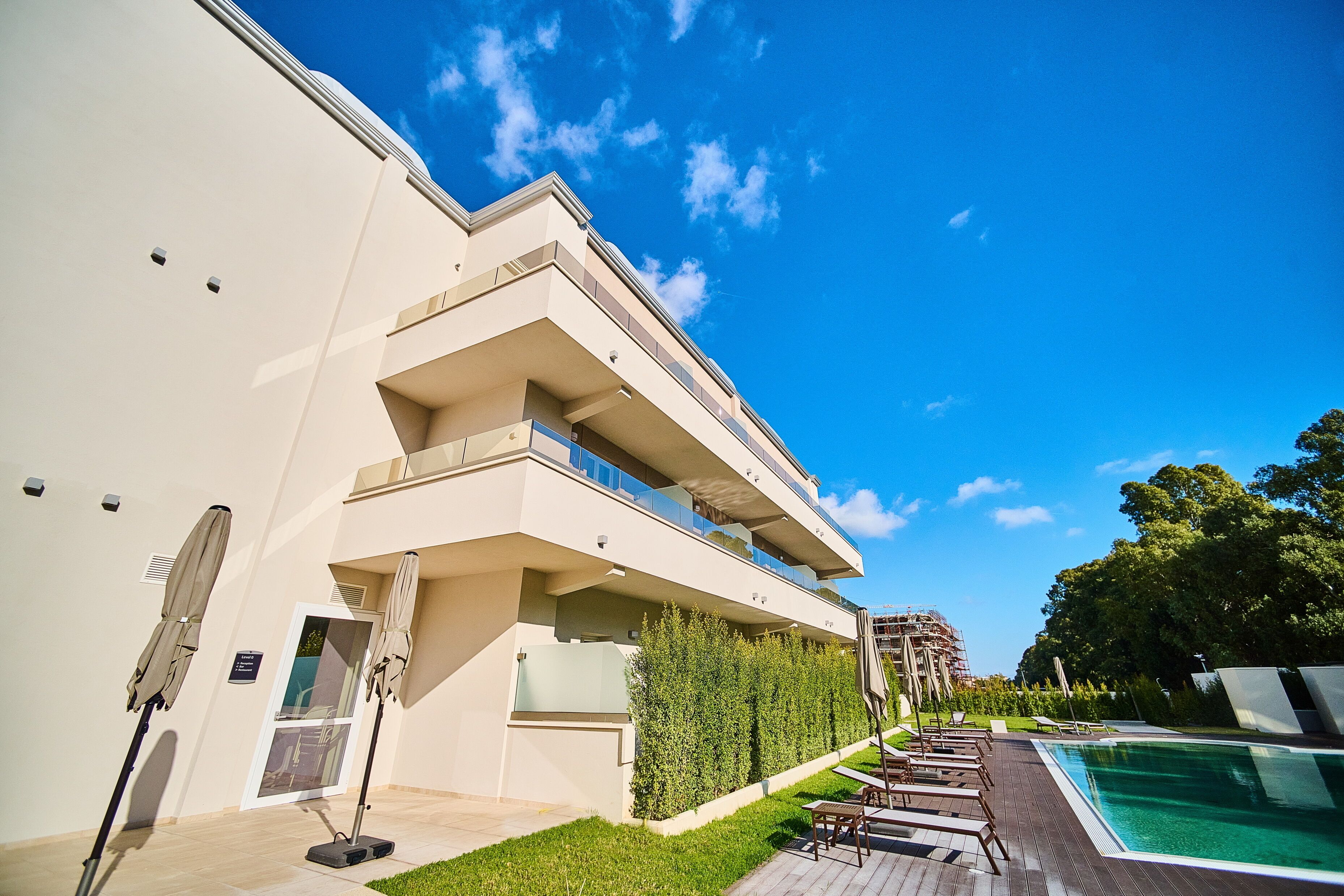 Facciata della struttura