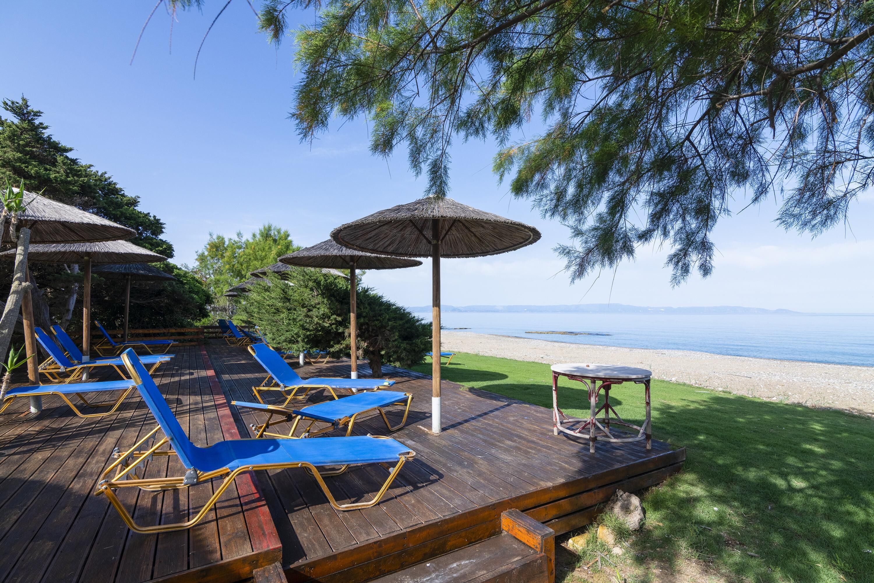Family House, Multiple Bedrooms, Sea Facing (Analipsi Villas Beach Front 5) | Terrace/patio