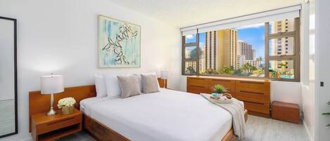 1 多间卧室、熨斗/熨衣板、免费 WiFi、床单