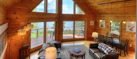 TV, fireplace, DVD player, foosball