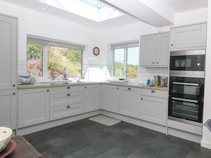 Fridge, microwave, dishwasher, electric kettle