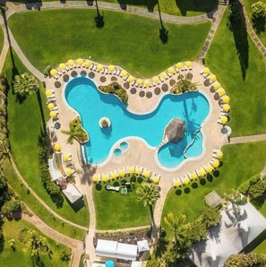 Piscine extérieure, piscine chauffée