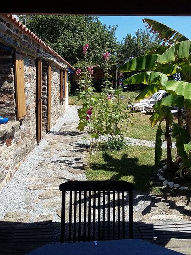 Pretty renovated farmhouse in a garden near the sea