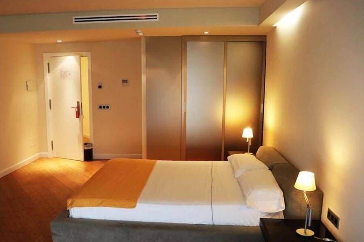 In-room safe, desk, laptop workspace, blackout curtains