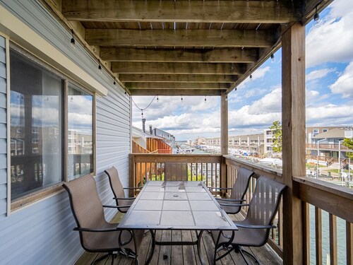 Modern two bedroom, two bath condo overlooking a canal