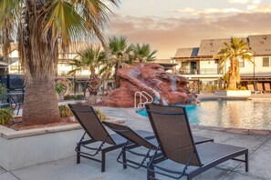 A heated pool