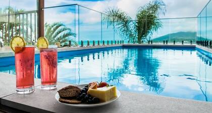 Panoramic ocean views with a pool