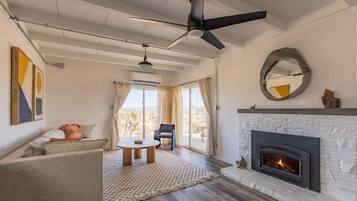 TV, fireplace, stereo, offices