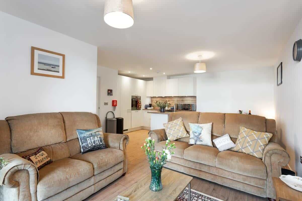 Flat-screen TV, books, offices