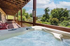 Cabin, 3 Bedrooms | Outdoor spa tub - Cove Mountain Rest 3 Bedroom Home by RedAwning (Sevierville)