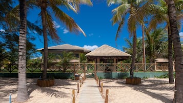 On the beach, white sand, beach towels