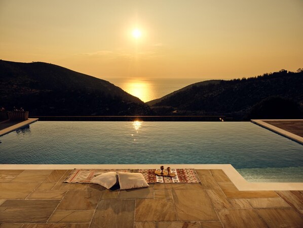 A heated pool