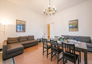 Family Apartment, 3 Bedrooms (I Marinai - In The City Of Genoa) | Living area | TV - I Marinai - In The City Of Genoa (Genoa)