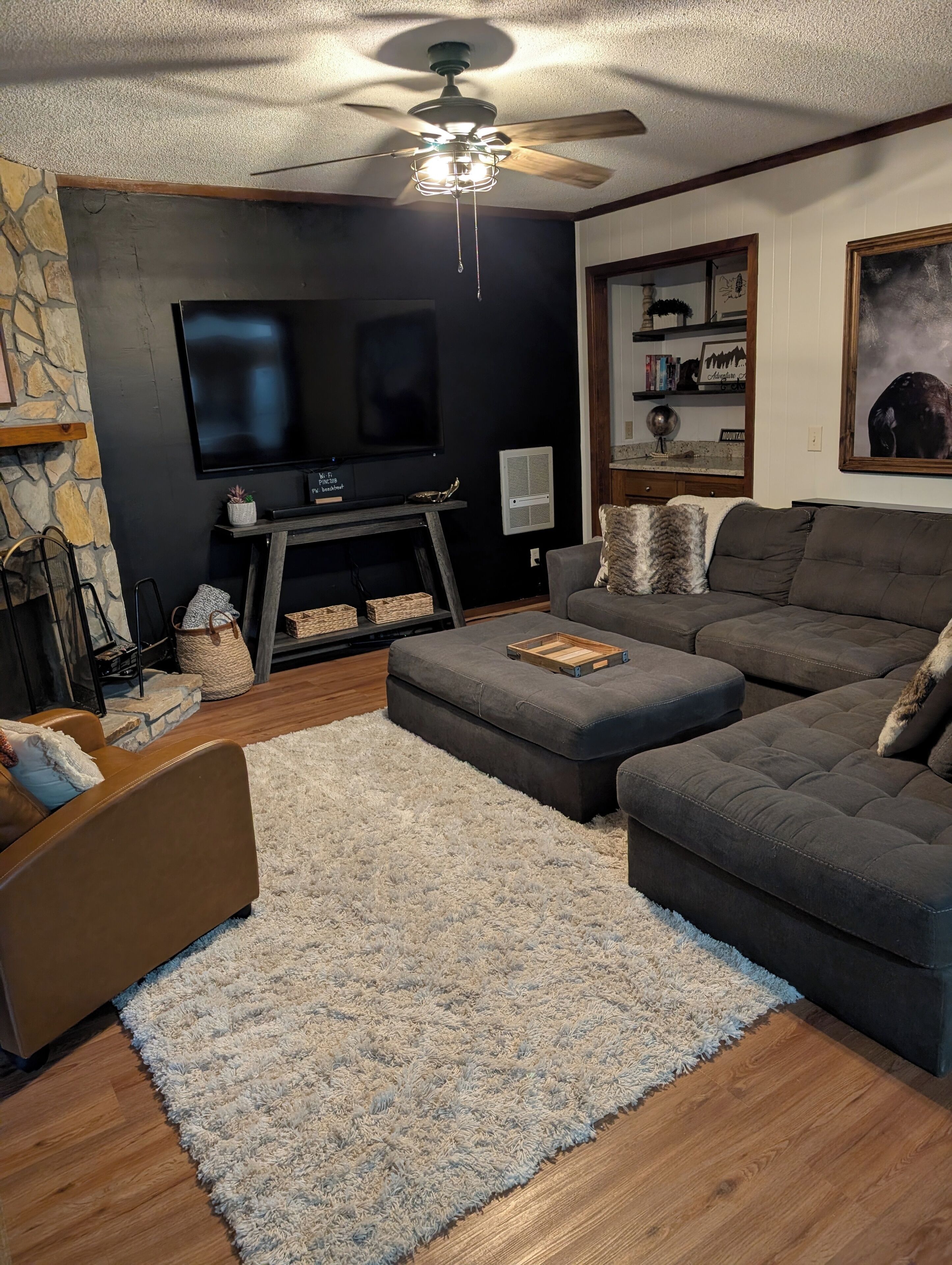 智能电视、壁炉