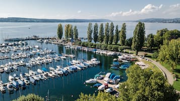 Vue depuis lâhĂ©bergement