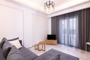 Deluxe Apartment, 2 Bedrooms, Balcony, City View | Living area - Lithies Zante Living (Zakynthos)