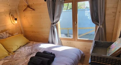 Comfortable caravan close to town (pets welcome)