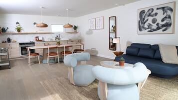 The Shoals Grand Suite | Private kitchen | Espresso maker, eco-friendly cleaning products, paper towels