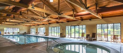 Indoor pool, outdoor pool