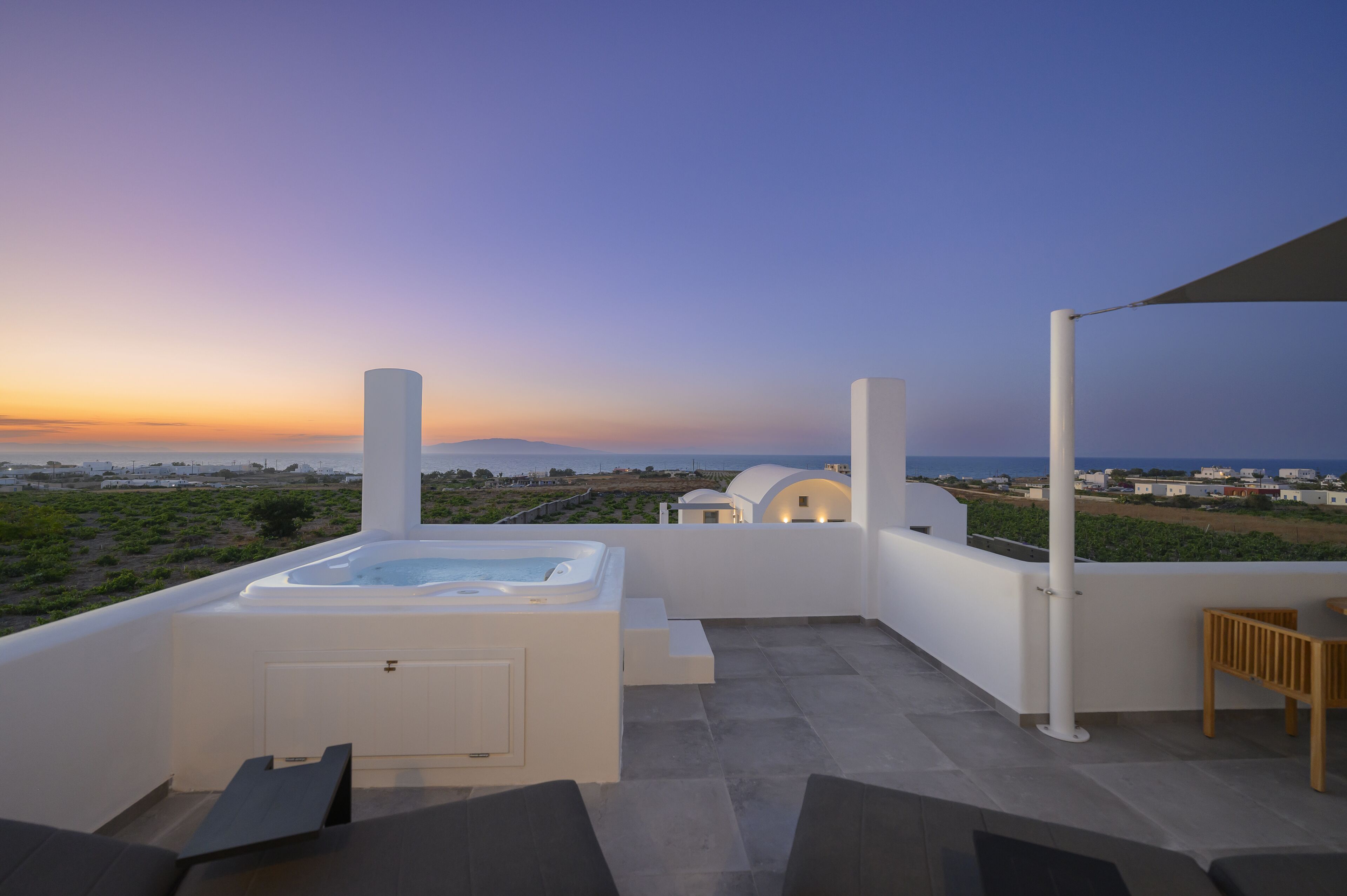 Apartment, mit Bad, Meerblick (Vinsanto  Anemi Villas ) | Blick vom Balkon