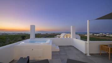 Apartment, mit Bad, Meerblick (Vinsanto Anemi Villas ) | Blick vom Balkon