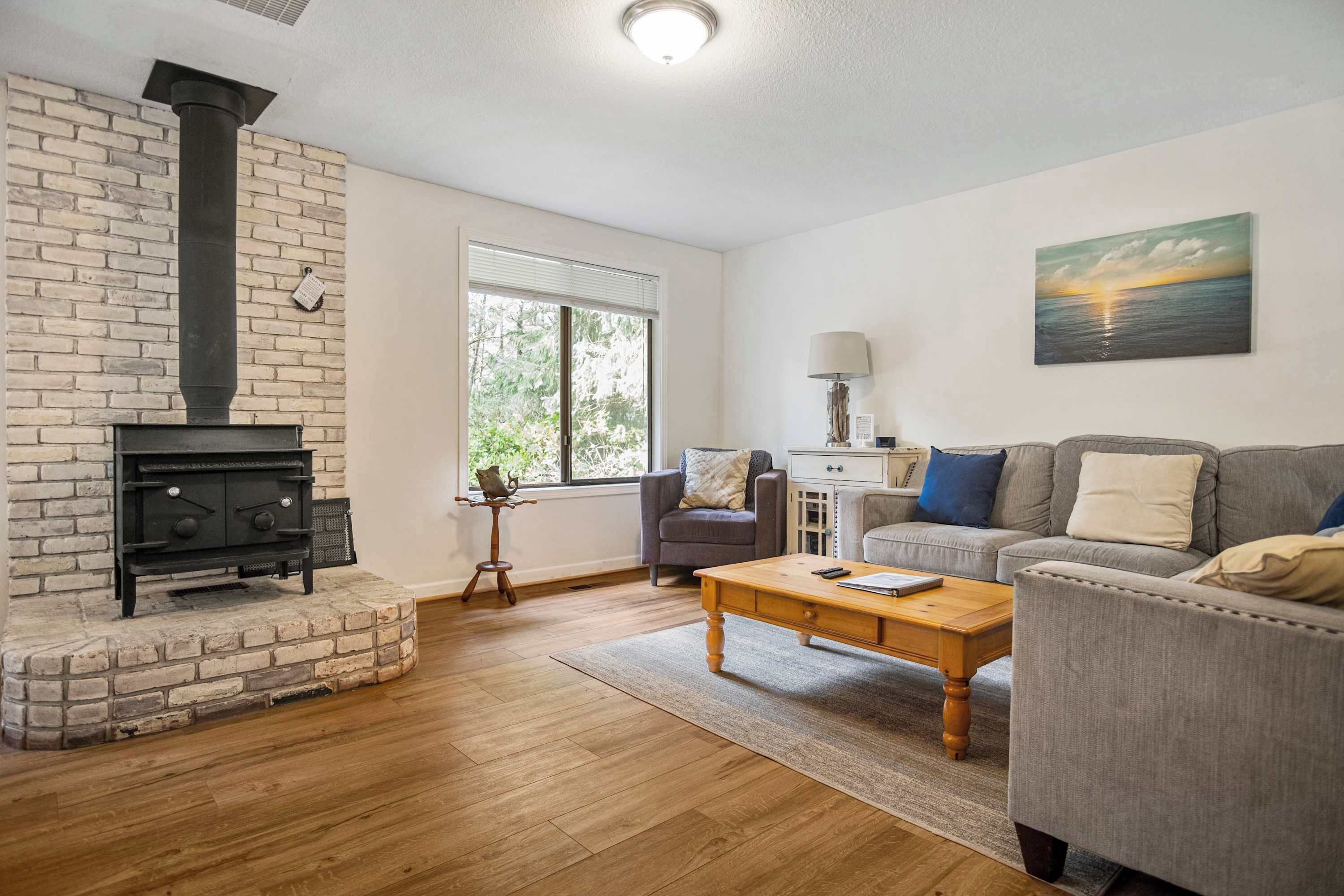 TV, caminetto, studio