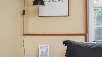 Desk, iron/ironing board, travel crib, WiFi