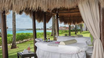 Couples treatment rooms, steam room, body treatments, aromatherapy