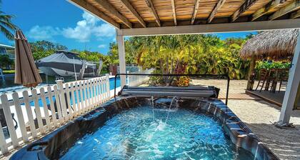 Tropical Oasis with Beautiful Home, Pool, Dock and Tiki Hut