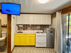 Fridge, microwave, oven, stovetop - Starfish 1 Queen Bed (St. Thomas)