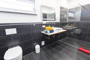 Shower, hair dryer