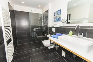 Shower, hair dryer