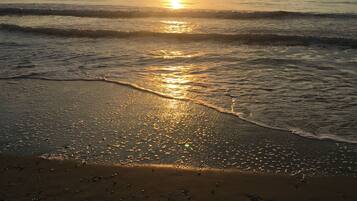 En la playa