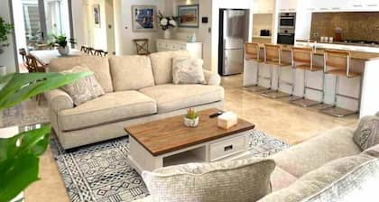 Luxury canal front house with private mooring.