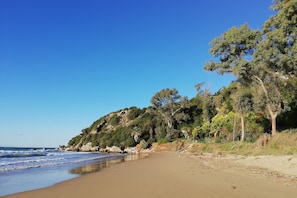 On the beach