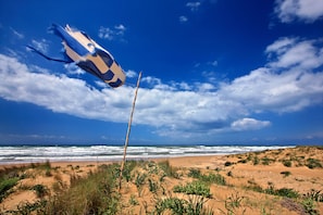 On the beach