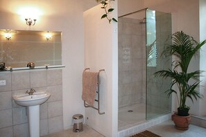Bathtub, bidet - Garden apartment in Libertine style villa with pool in town centre (Bagni Di Lucca)