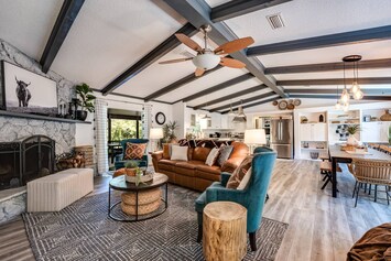 Great open concept living, dining and kitchen area!