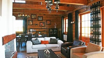 TV, fireplace, DVD player