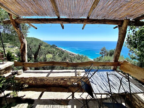 Apartment 'Ulivo' with Sea View, Shared Terrace, and Wi-Fi
