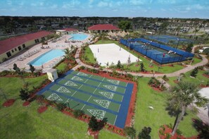 Relax by the pool, play tennis, or enjoy a game of bocce in our outdoor recreational area.