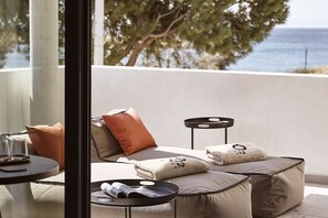 Superior Studio Suite, Sea View | In-room safe, soundproofing, free WiFi, bed sheets -  Cama Luxury Suites Glyfada (Glyfada)