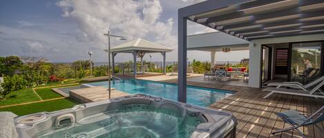 A heated pool