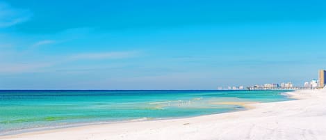 Vlak bij het strand
