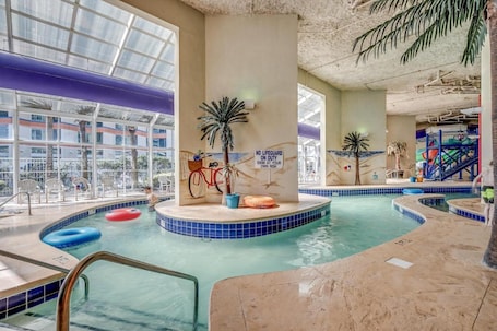 Indoor pool, seasonal outdoor pool